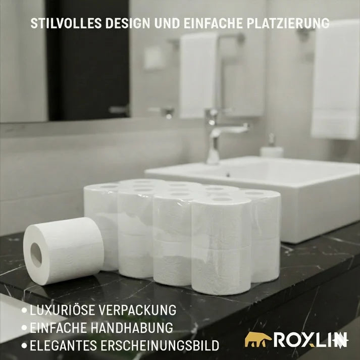 Roxlin Toilettenpapier 3-lagig 64 Rollen – 160 Blatt – weich & saugstark
