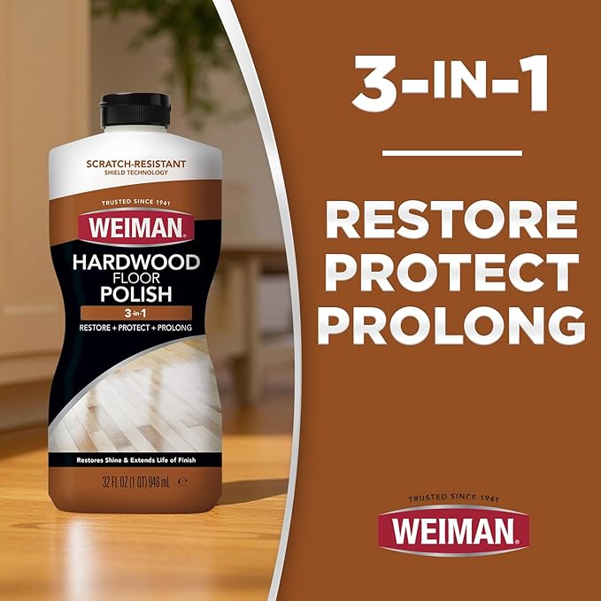 Weiman Hardwood Polish and Restorer - Wood Floor Polish - 946ml