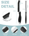 SXhyf Cleaning Brush - Hard Bristle Crevice Cleaning Brush, Multifunctional Gap Cleaning Scrub Brush, Cleaning Tools for Household Use, Home, Kitchen, Bathroom, Window, Vehicle (Lichen Blue Handles)