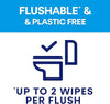 Andrex Ultimate Fresh Washlets, 12 Packs - Gentle, Biodegradable, Flushable Toilet Wipes for Everyday Hygiene, Use with Regular Toilet Roll for a Shower Fresh Clean