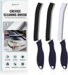 SXhyf Cleaning Brush - Hard Bristle Crevice Cleaning Brush, Multifunctional Gap Cleaning Scrub Brush, Cleaning Tools for Household Use, Home, Kitchen, Bathroom, Window, Vehicle (Lichen Blue Handles)