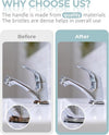 SXhyf Cleaning Brush - Hard Bristle Crevice Cleaning Brush, Multifunctional Gap Cleaning Scrub Brush, Cleaning Tools for Household Use, Home, Kitchen, Bathroom, Window, Vehicle (Mint Handles)