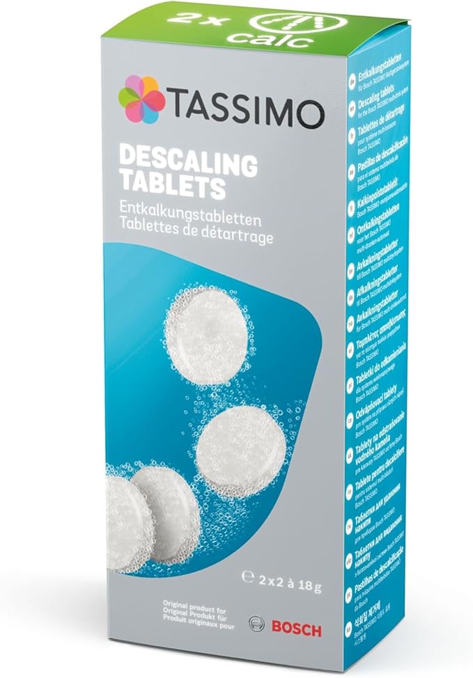 Tassimo Descaling Tablets with 4 Tablets for 2 Descaling Processes