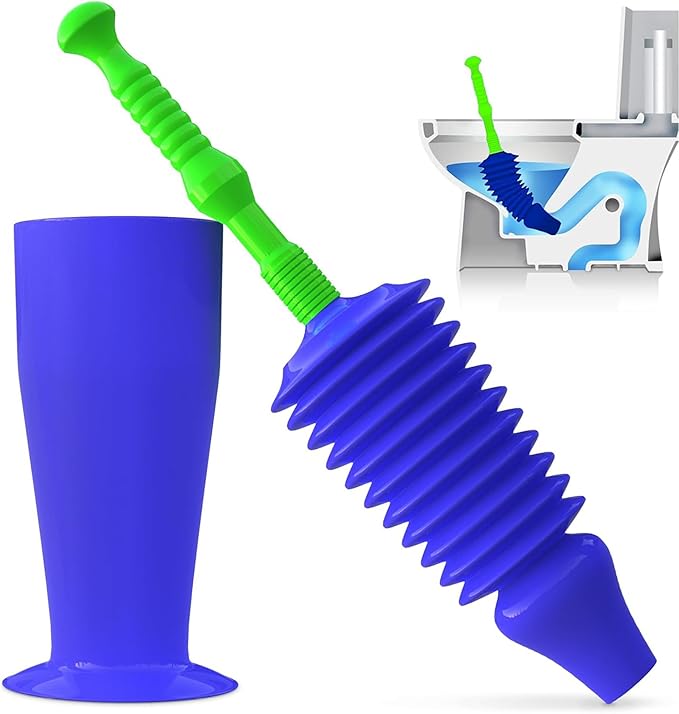 Luigi's World's Best Toilet Plunger - Plunger Toilet Unblocker Heavy Duty - Plungers for Unblocking - Unique Strongest Unblocker Tool - Plungers for Unblocking - Clog Remover Tool
