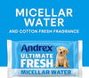 Andrex Ultimate Fresh Washlets, 12 Packs - Gentle, Biodegradable, Flushable Toilet Wipes for Everyday Hygiene, Use with Regular Toilet Roll for a Shower Fresh Clean