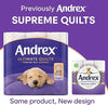 Andrex Ultimate Quilts Toilet Paper 48 Rolls, Air Pocket Technology for Soft, Thick Sheets - Bulk Pack of 48 Quilted Toilet Rolls, FSC Certified