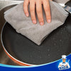 MR.SIGA Microfiber Cleaning Cloth, All-Purpose Microfiber Towels, Streak Free Cleaning Rags, Pack of 12, Grey, Size 32 x 32 cm(12.6 x 12.6 inch)