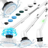 LyriFine Electric Cleaning Brush, Upgraded Full-Body IPX7 Waterproof Electric Spin Scrubber UK, 7 Heads, Long Handle & Dual Speed Electric Brush for Cleaning, Shower Cleaner for Bathroom Floor Tile