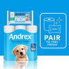 Andrex Ultimate Fresh Washlets, 12 Packs - Gentle, Biodegradable, Flushable Toilet Wipes for Everyday Hygiene, Use with Regular Toilet Roll for a Shower Fresh Clean